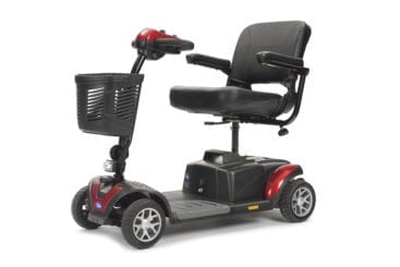 TGA Zest mobility scooter in red