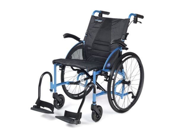 Flip up armrests on TGA wheelchair